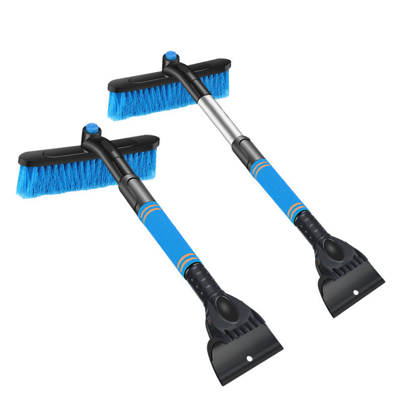 Brosse de nettoyage de voiture, grattoir à glace, pelle à neige amovible, brosse anti-poussière, brosse à neige extensible pour pare-brise, manche en mousse