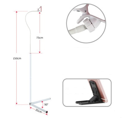 Bed with mobile phone bracket live artifact lazy watch TV bedside mobile phone holder universal folder overhead support shelf