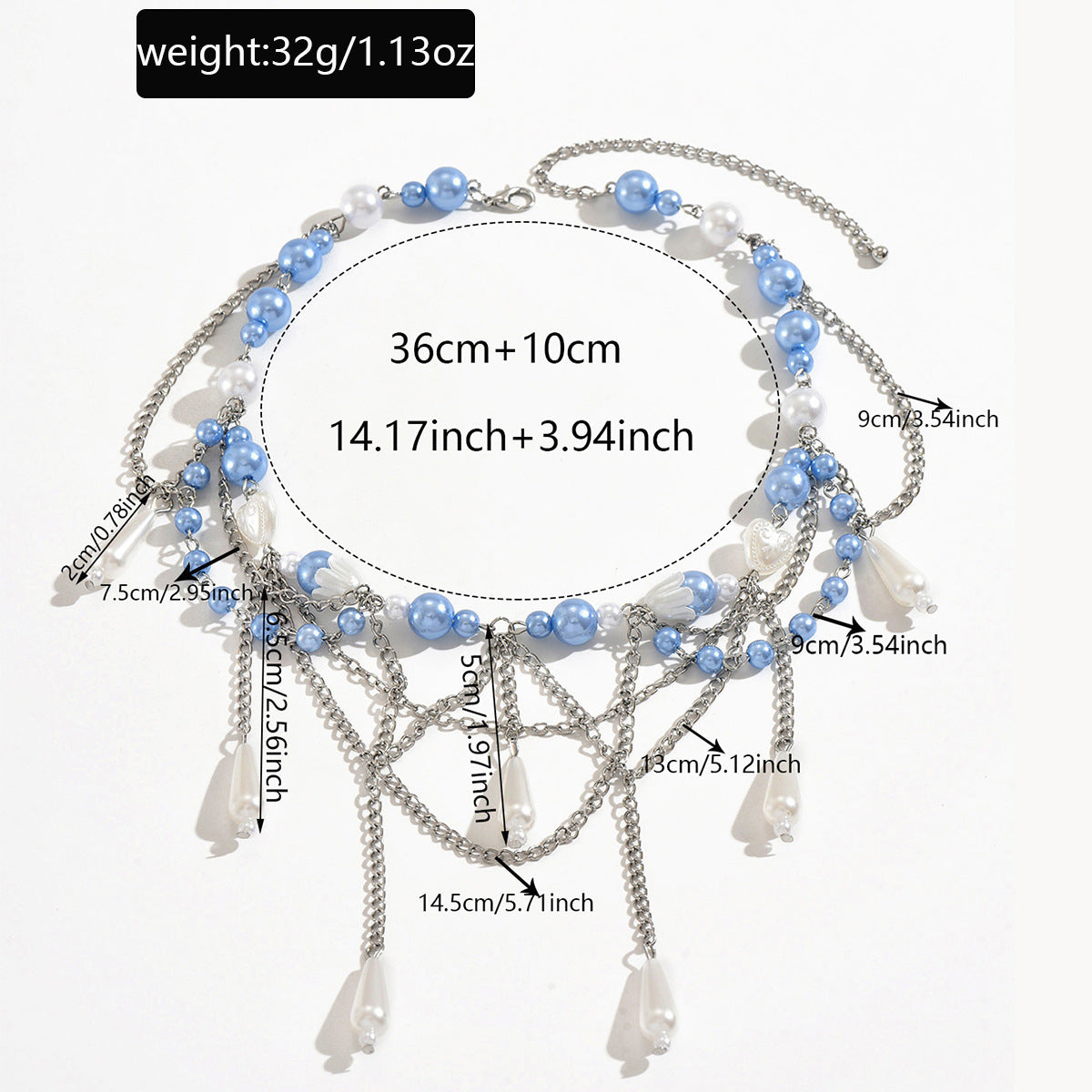 Collier pendentif longue chaîne clavicule pour femme