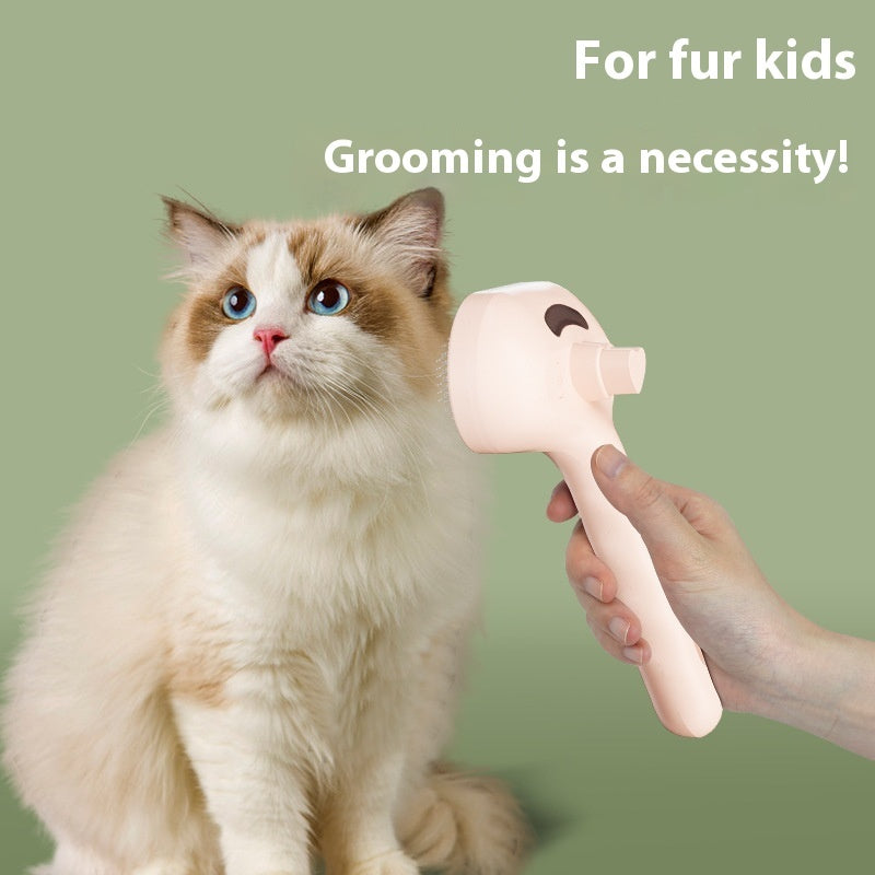 Peigne à cheveux pour animaux de compagnie, brosse de nettoyage pour poils d'animaux, toilettage pour chats, accessoires pour chiens, outils de démêlage, brumisateur d'eau, humidificateur, peigne, fournitures pour animaux de compagnie