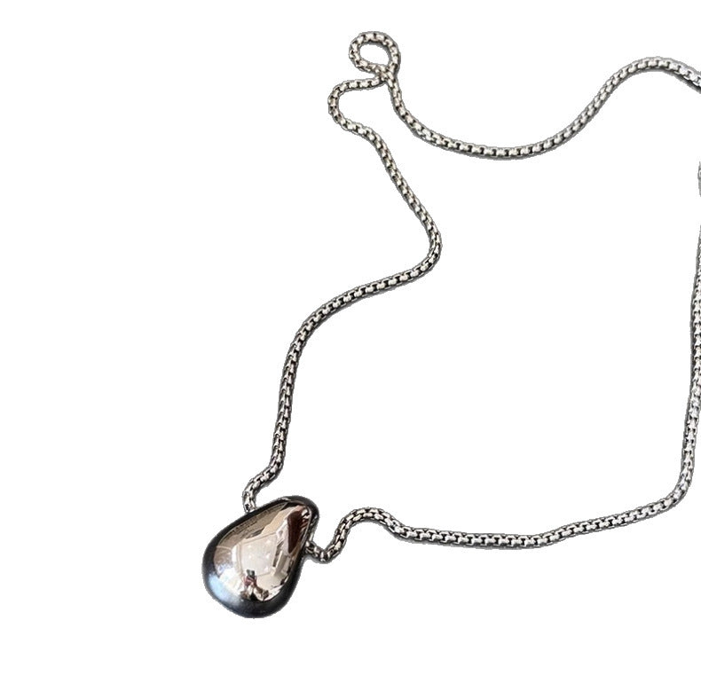 Collier pendentif goutte d'eau minimaliste, accessoires de luxe légers et de haute qualité pour femmes