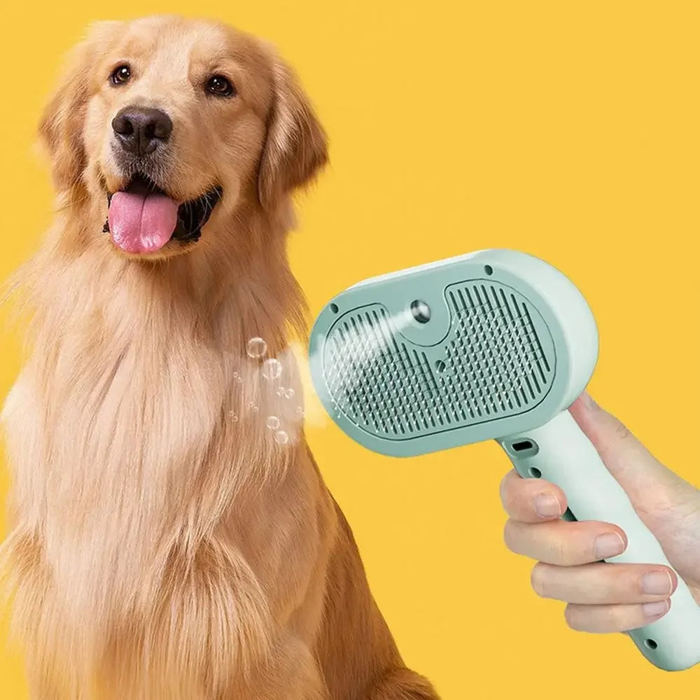Peigne à cheveux pour animaux de compagnie, brosse de nettoyage pour poils d'animaux, toilettage pour chats, accessoires pour chiens, outils de démêlage, brumisateur d'eau, humidificateur, peigne, fournitures pour animaux de compagnie