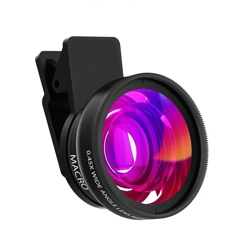 Tongdaytech Mobile Phone Lens 0.45x Super Wide Angle 12.5x Macro HD Camera Lens For iPhone 12 11 8 7 6 XS Huawei Xiaomi Samsung
