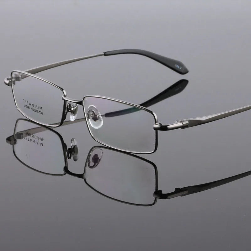 BCLEAR Classic Eyewear Pure Titanium Glasses Frame Men Eyeglasses Optical Prescription Reading Clear Eye Lens Male Spectacle