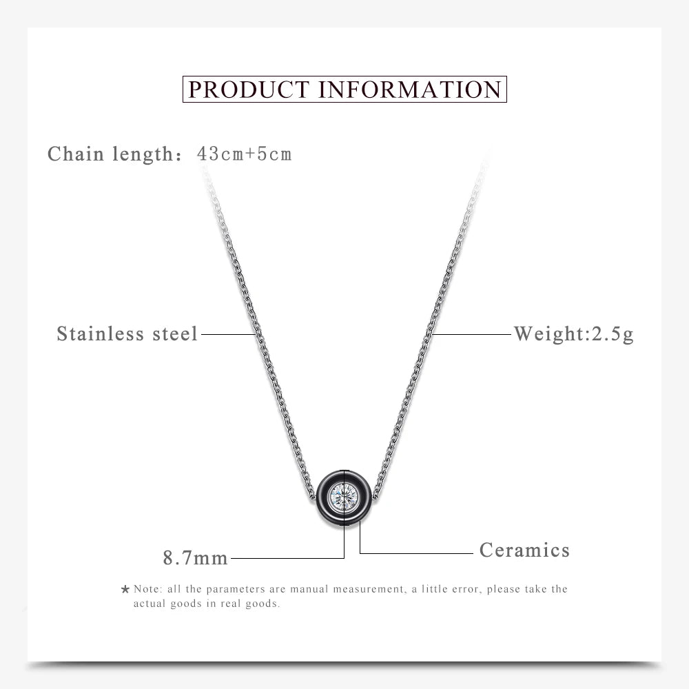 New Wedding Earring Jewelry Black White Ceramic Stud Earrings For Women girl Kids With AAA Health Ceramic Zirconia Earring