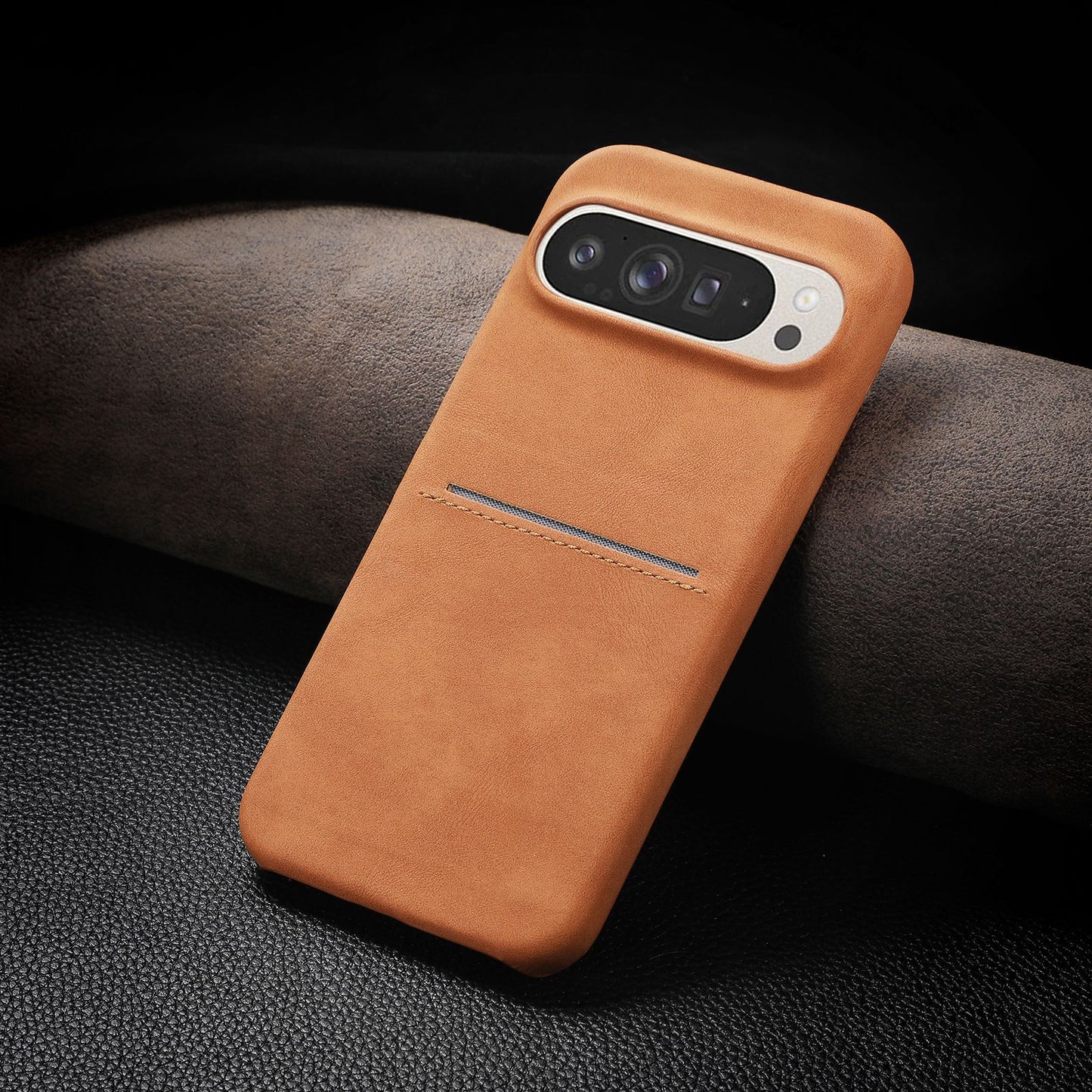 Google Pixel Series Business Skin Vintage Sheepskin Card Hard Case