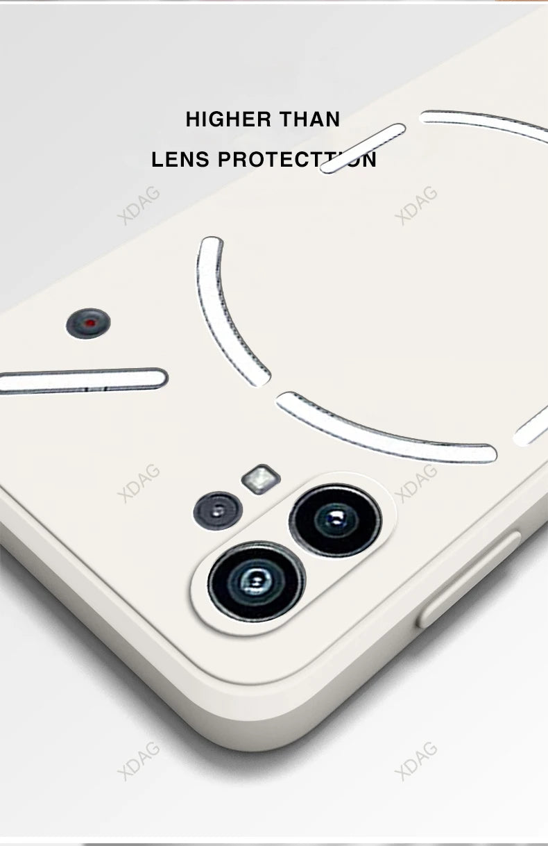 Phone Case for Nothing Phone (1) 1 One 5G A063 Fashion Simple High Qualtiy Original Liquid Silicone Camera Protection Back Cover