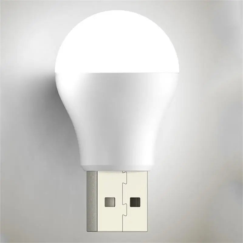 USB LED Light Bulb Portable Camping Light Mini Light Bulb 5V Power Book Light Student Study Table Lamp Outdoor Fishing Lighting