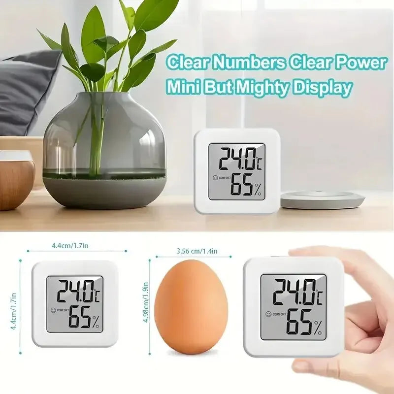 Mini-compteur de température et d'humidité d'intérieur, compteur de température de chambre à coucher, affichage numérique électronique portable, humidité et température