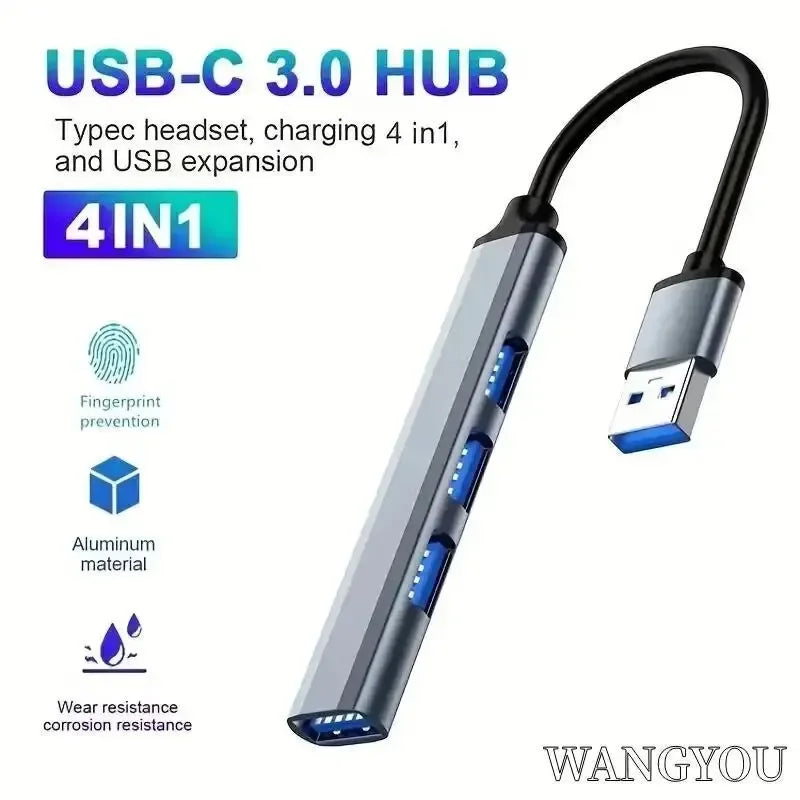 USB Dock Mobile Phone Computer Type C One Drag Four Expanders High Speed Transmission Multi Function Wire Divider