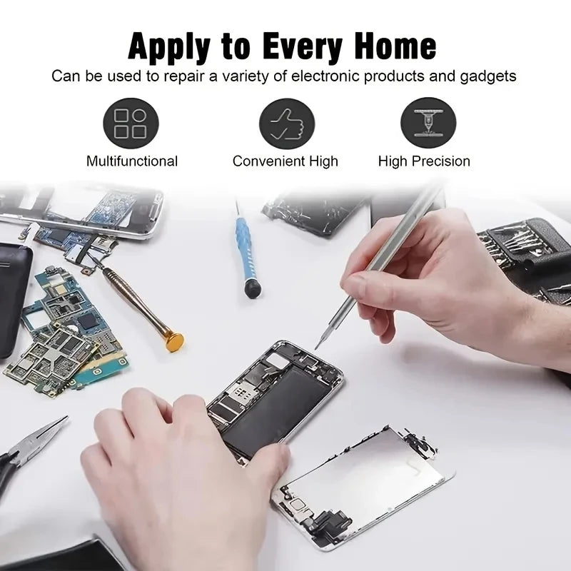 Jeu de tournevis de précision magnétiques 25 en 1 avec mini-tournevis de poche 24 pièces, petit kit de réparation pour téléphone portable/PC/caméscope