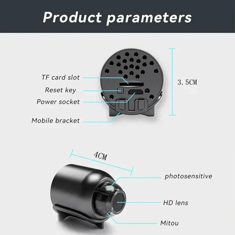 Xiaomi X5 1080P HD Camera Wifi Wireless Night Vision Motion Detection Video Camera Home Security Camcorder Audio Video Recorder