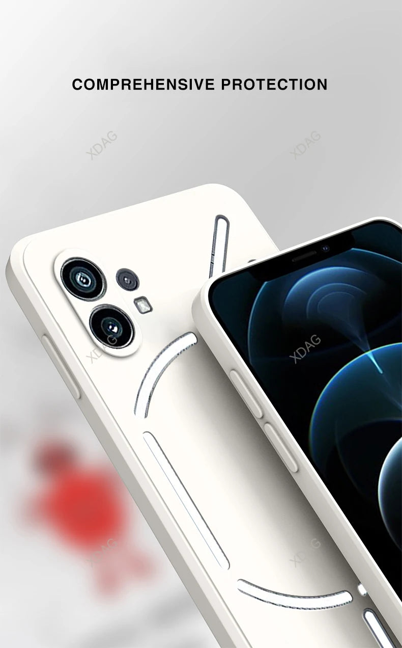 Phone Case for Nothing Phone (1) 1 One 5G A063 Fashion Simple High Qualtiy Original Liquid Silicone Camera Protection Back Cover