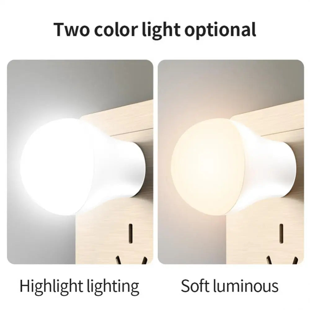 USB LED Light Bulb Portable Camping Light Mini Light Bulb 5V Power Book Light Student Study Table Lamp Outdoor Fishing Lighting