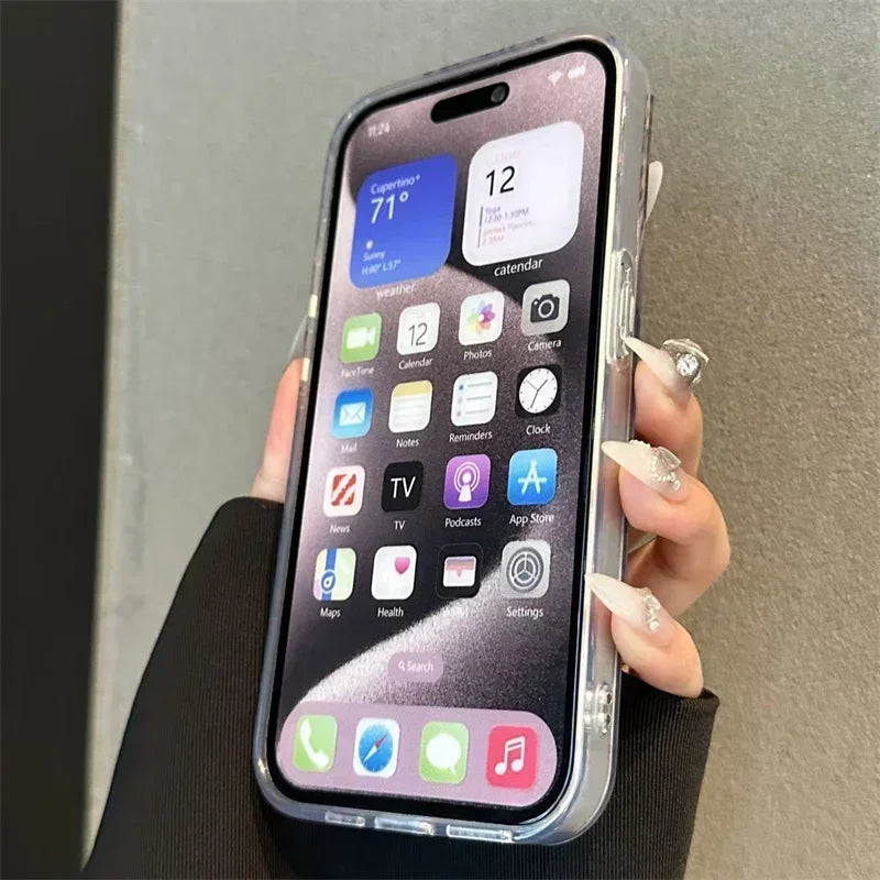 Coque de téléphone à imprimé léopard rose pour iPhone 16, 17, 15, 14 Pro Max, 13, 12, 11 Pro Max, 16e, 14 Plus, XS, XR, X17, Air, motif feuille d'aluminium