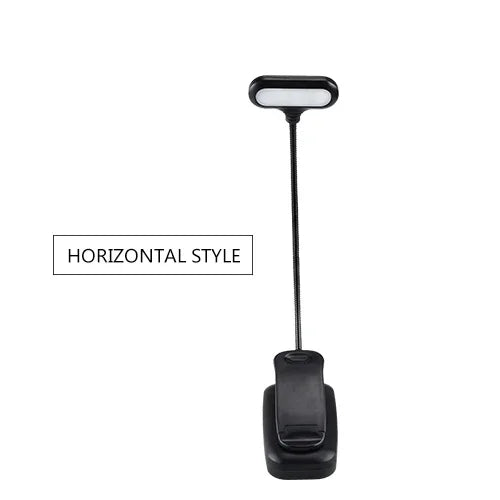 Adjustable LED Book Lamp Portable Mini Eye Protection Reading Light Clip-On Table Lamp Battery Powered Study Reading Table Lamp