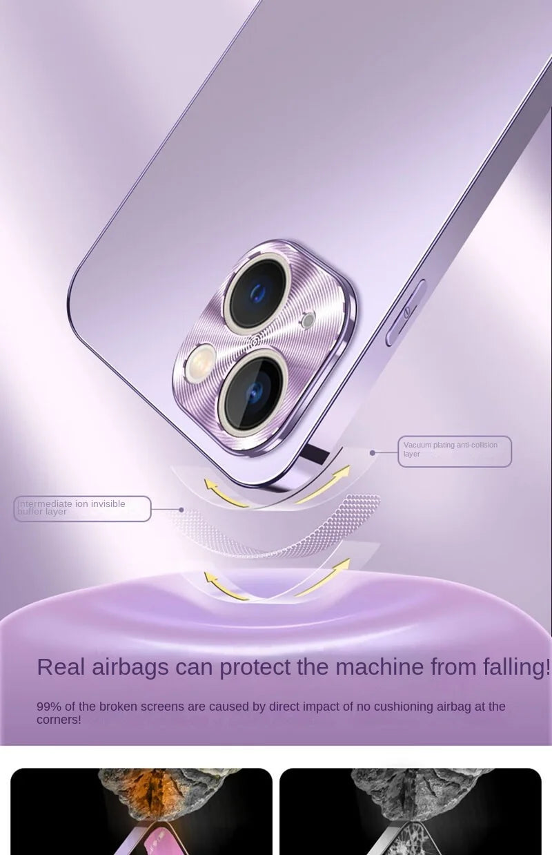 Fully Protective Cover with Shockproof and High-end Design, Case for iPhone 16Pro, 15, 14, 13, 12 Pro Max, New