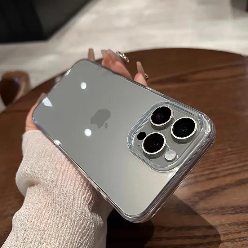 Transparent Black Case For iPhone 17 Air 16E 16 15 14 Plus 13 12 11 Pro XS Max X XR Mini Ultra Thin Clear Silicone Back Cover