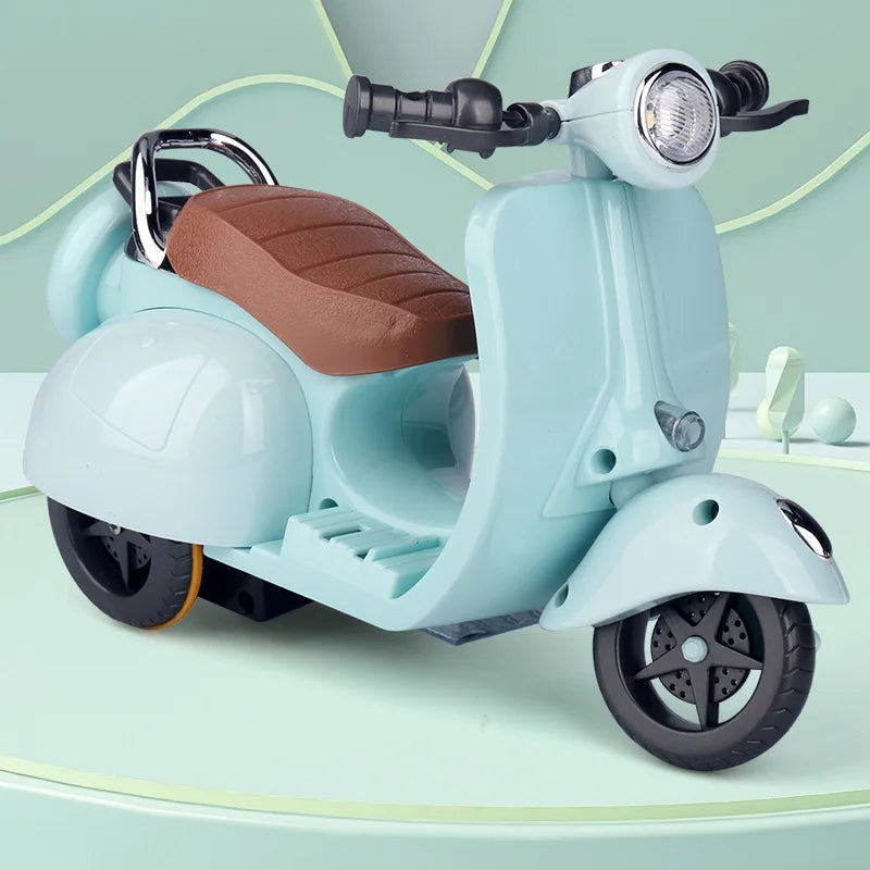 * Labubu Doll Mini Electric Motorcycle,labubu Doll Accessories, Fun Cute Doll Toys,With Lights and Music,DIY Kid Christmas Gift
