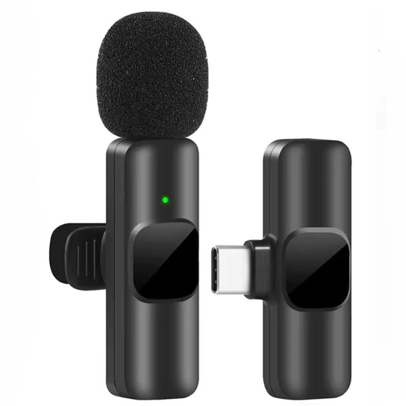 Microphone sans fil pour diffusion en direct, YouTube, TikTok, Facebook, réduction du bruit en direct pour iPhone et Android