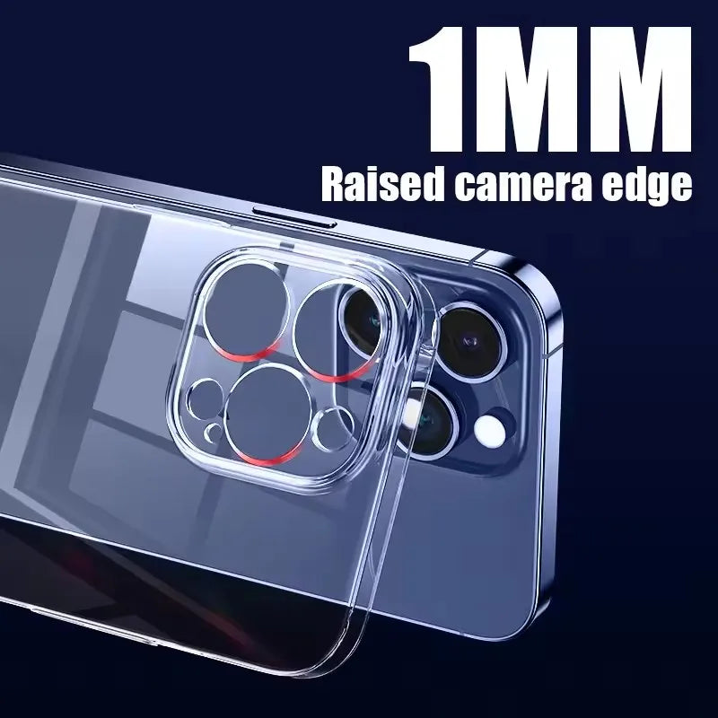 For iPhone 17 Air 16 15 14 13 12 11 Pro Xs Max Mini 16e XR 7 8 6 6s Plus 16e SE 2020 Case Clear Soft TPU Ultra-thin Back Cover