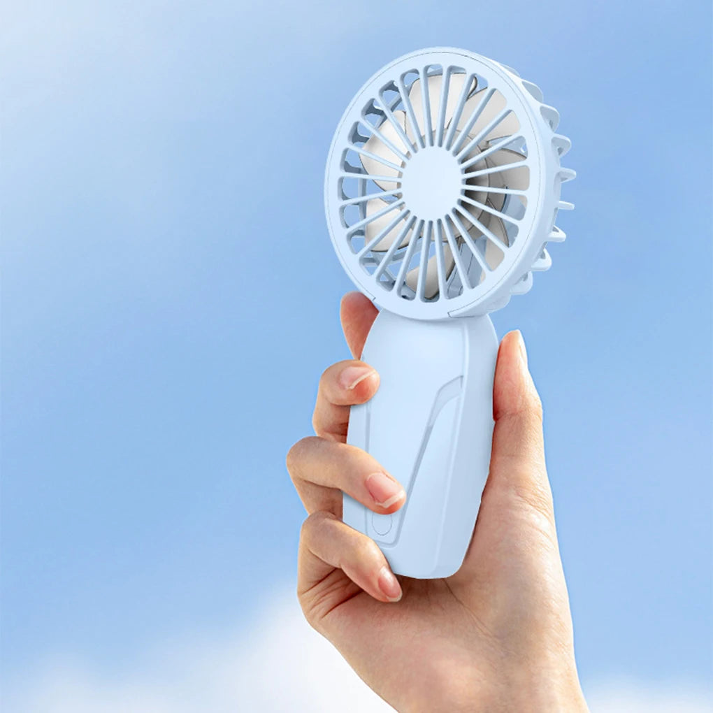 Petit ventilateur portable en ABS, léger et mignon, rechargeable par USB, idéal pour les déplacements