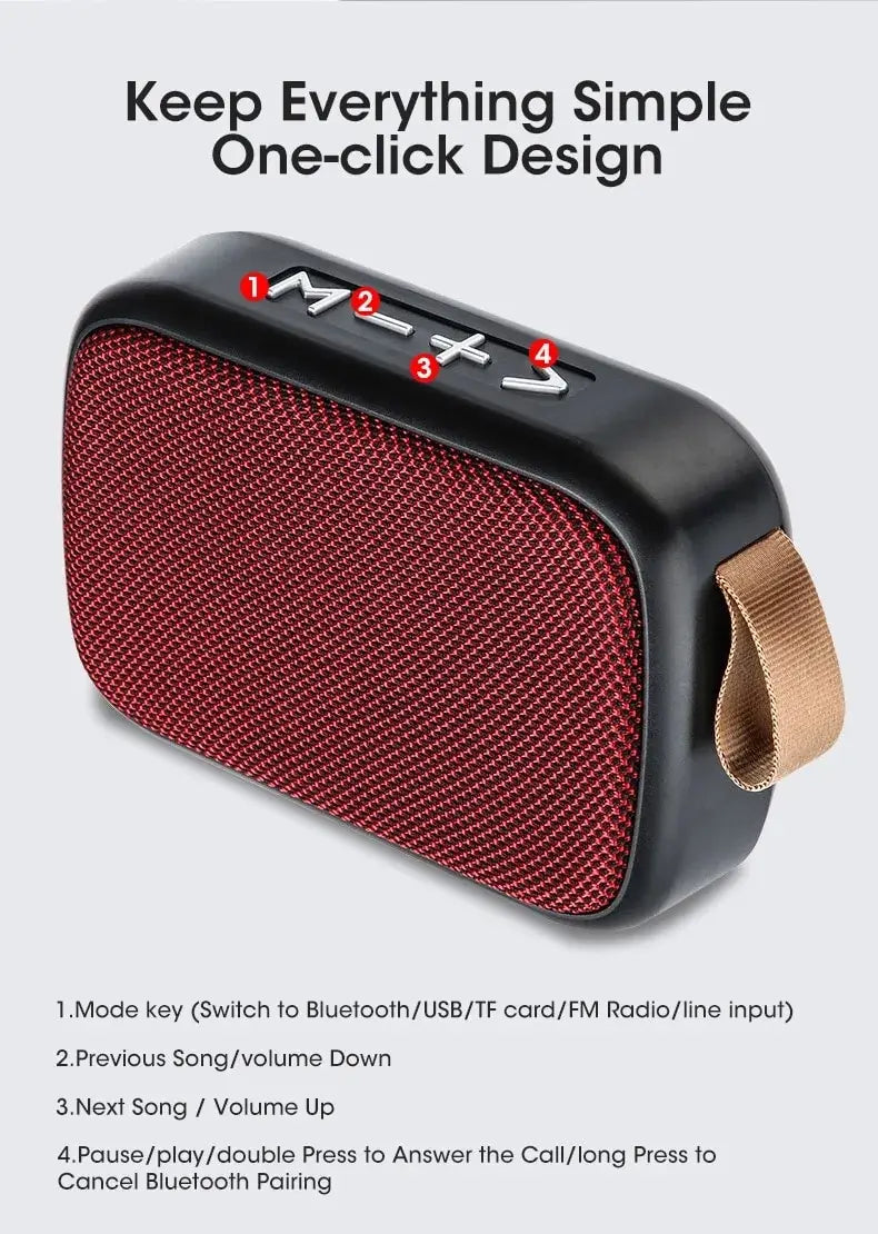 Nouveau haut-parleur sans fil extérieur portable Subwoofer Mini haut-parleur maison tissu carte haut-parleur