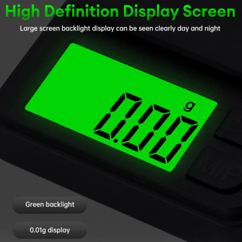 Balance de poche de précision 1000 g x 0,1 g - Balance numérique pour grammes, aliments, bijoux, onces/céréales avec écran LCD rétroéclairé - Mini balance de voyage