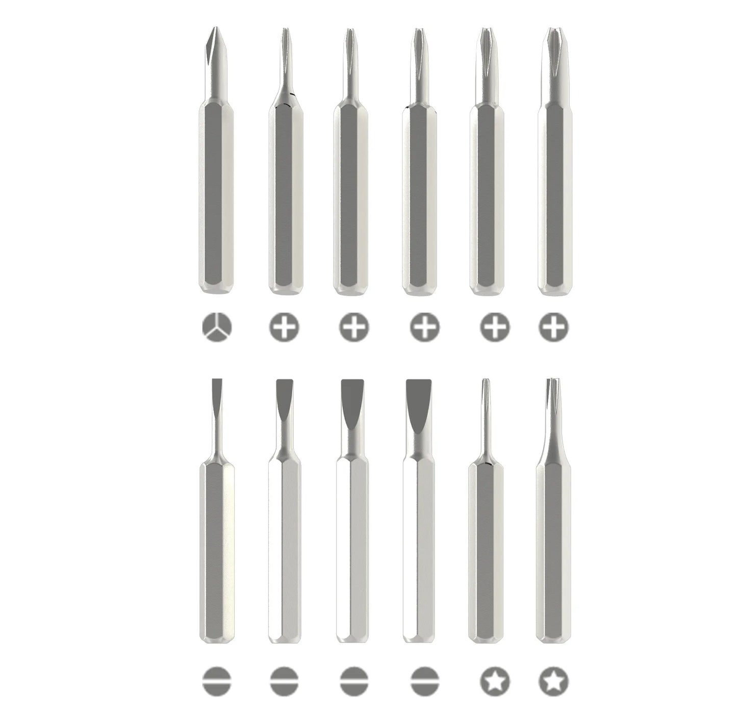 Jeu de tournevis de précision magnétiques 25 en 1 avec mini-tournevis de poche 24 pièces, petit kit de réparation pour téléphone portable/PC/caméscope