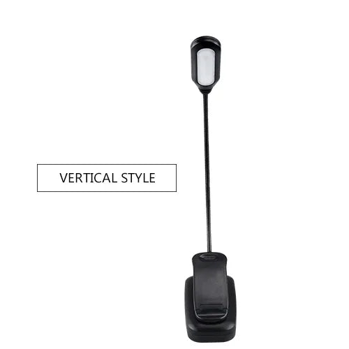 Adjustable LED Book Lamp Portable Mini Eye Protection Reading Light Clip-On Table Lamp Battery Powered Study Reading Table Lamp