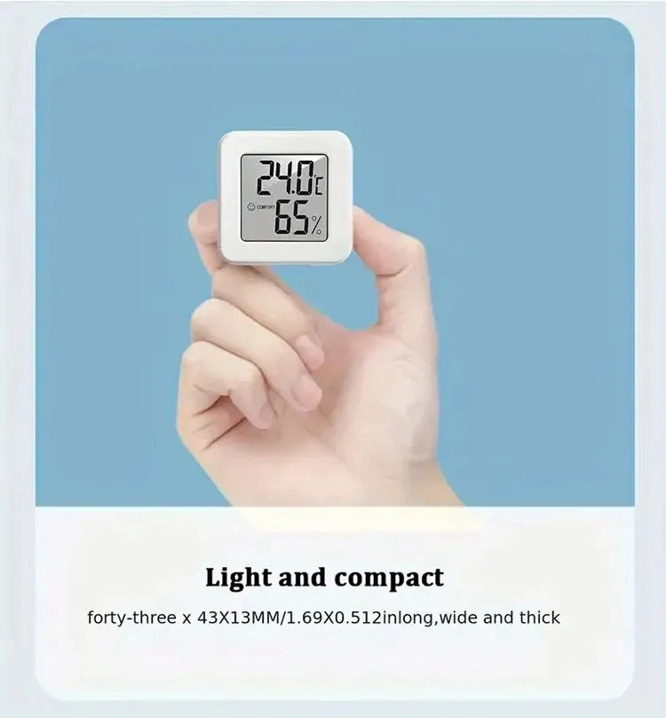 Mini-compteur de température et d'humidité d'intérieur, compteur de température de chambre à coucher, affichage numérique électronique portable, humidité et température