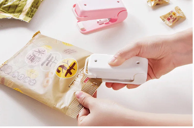 Mini machine à sceller les sacs Hea, scelleuse d'emballages, sacs alimentaires en plastique thermique