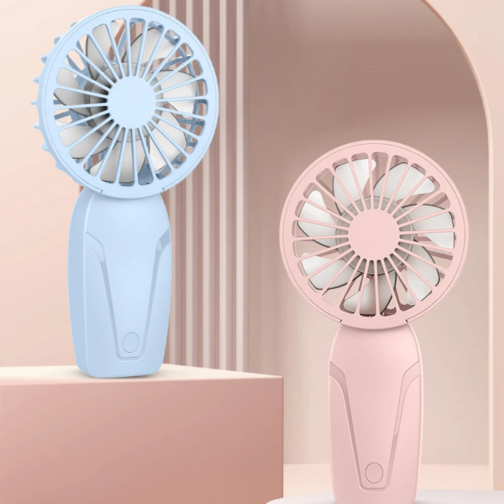 Petit ventilateur portable en ABS, léger et mignon, rechargeable par USB, idéal pour les déplacements