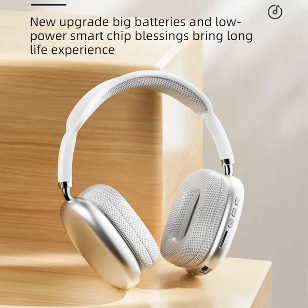Casque Bluetooth sans fil P9 pour jeux et sports de plein air, avec micro et réduction du bruit