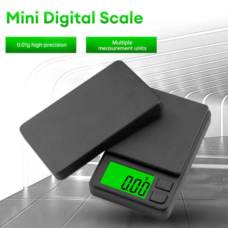Balance de poche de précision 1000 g x 0,1 g - Balance numérique pour grammes, aliments, bijoux, onces/céréales avec écran LCD rétroéclairé - Mini balance de voyage
