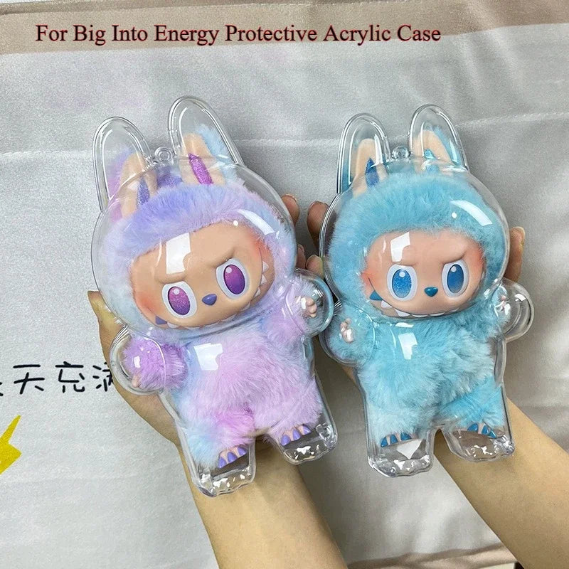 * Labubu V3 Third Generation Cloth Transparent Protective Shell Accessories Standing Protective Cover Dustproof Hanging Decoration