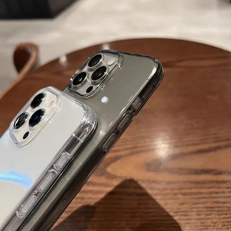 Transparent Black Case For iPhone 17 Air 16E 16 15 14 Plus 13 12 11 Pro XS Max X XR Mini Ultra Thin Clear Silicone Back Cover