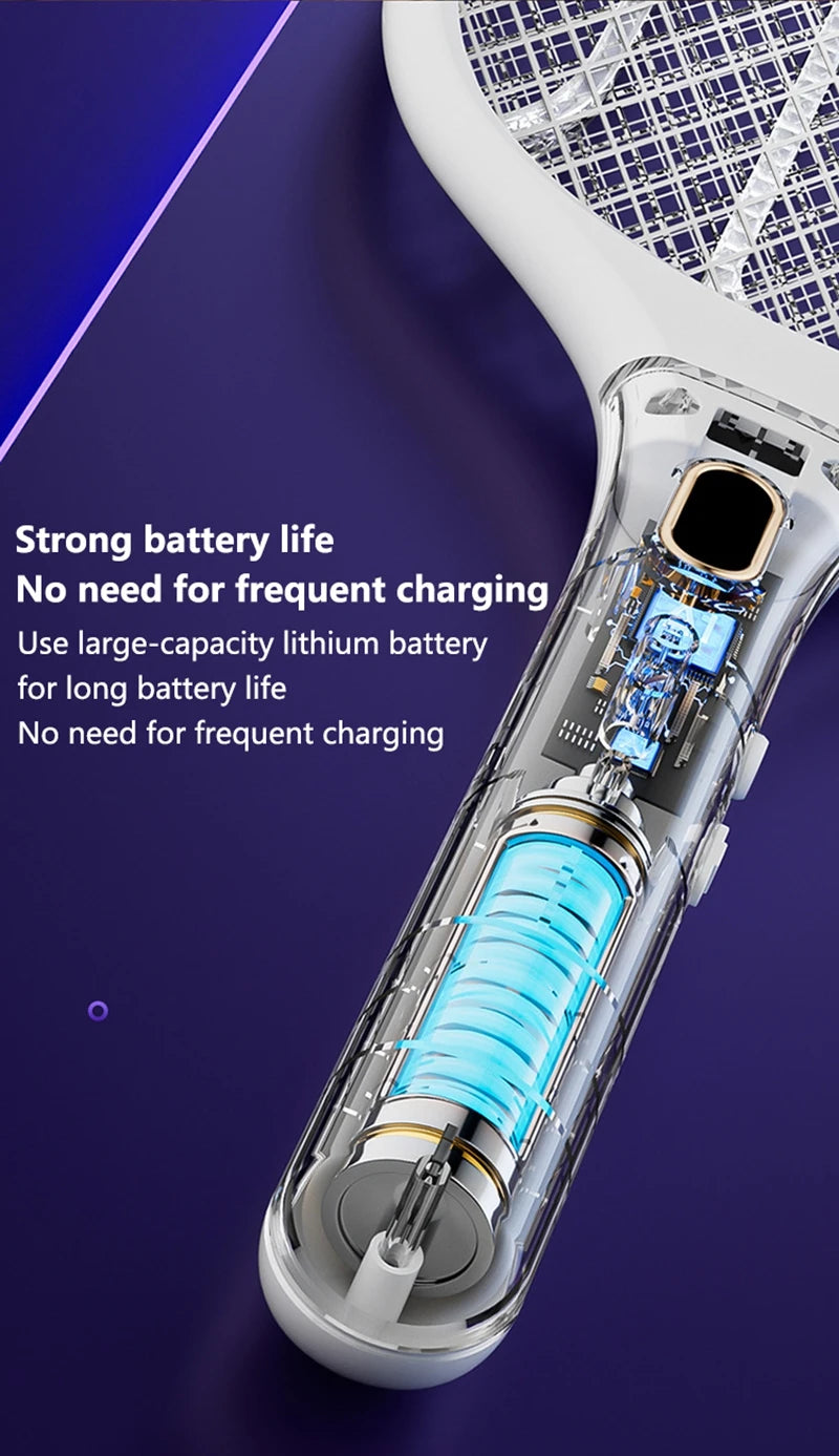 Xiaomi Purple Light Mosquito Swatter 3in1 Automatic Mosquito Trap 3000V Type-C Charging Household Electric Shock Mosquito Slayer