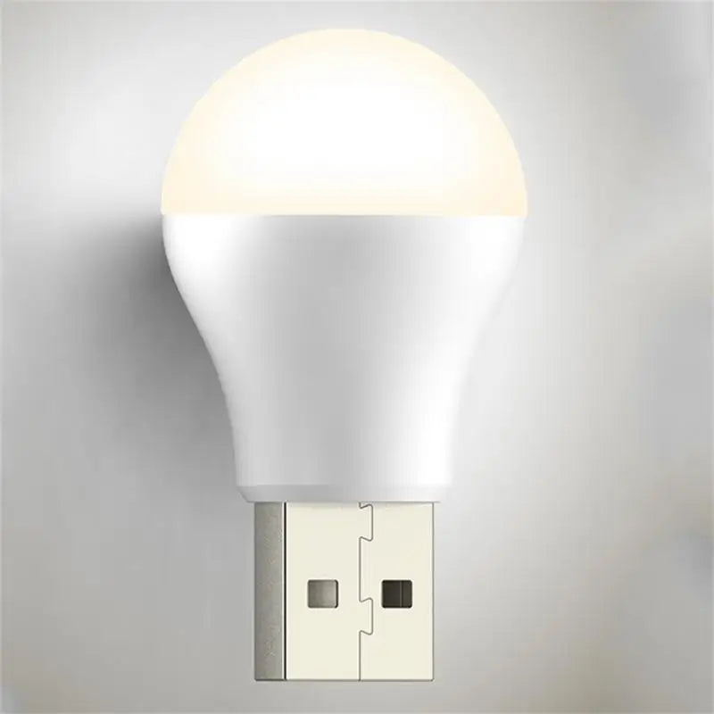 USB LED Light Bulb Portable Camping Light Mini Light Bulb 5V Power Book Light Student Study Table Lamp Outdoor Fishing Lighting