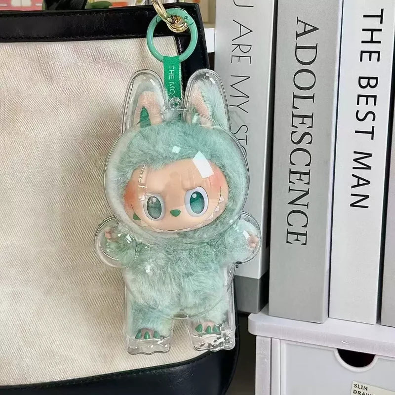 * Labubu V3 Third Generation Cloth Transparent Protective Shell Accessories Standing Protective Cover Dustproof Hanging Decoration