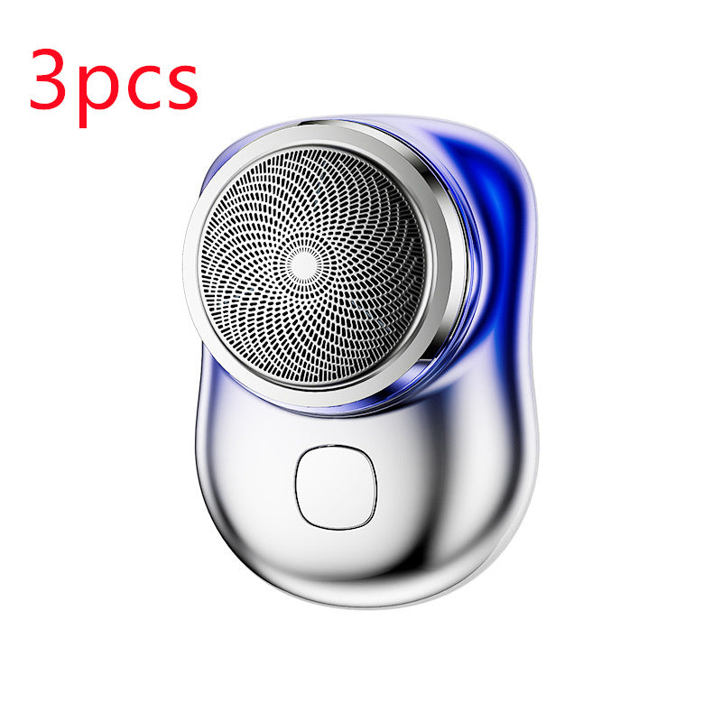 Mini rasoir portable sans fil rechargeable par USB, rasoir électrique pour le visage, humide et sec, indolore, petite taille, pour hommes