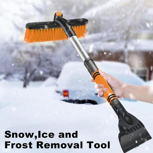 Brosse de nettoyage de voiture, grattoir à glace, pelle à neige amovible, brosse anti-poussière, brosse à neige extensible pour pare-brise, manche en mousse