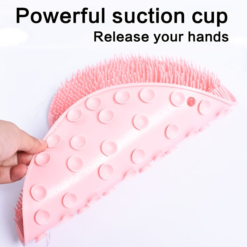 Brosse de douche massante antidérapante avec coussin exfoliant – Améliore la circulation et nettoie les pieds – Accessoires de salle de bain