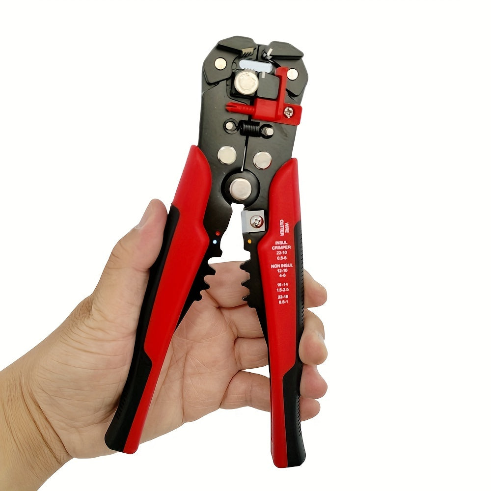 1pc Ultimate Automatic Wire Stripper - Precision Multifunction Tool for Safe & Effortless Electrical Wire Stripping, Cutting & Crimping - Perfect for DIYers & Electricians