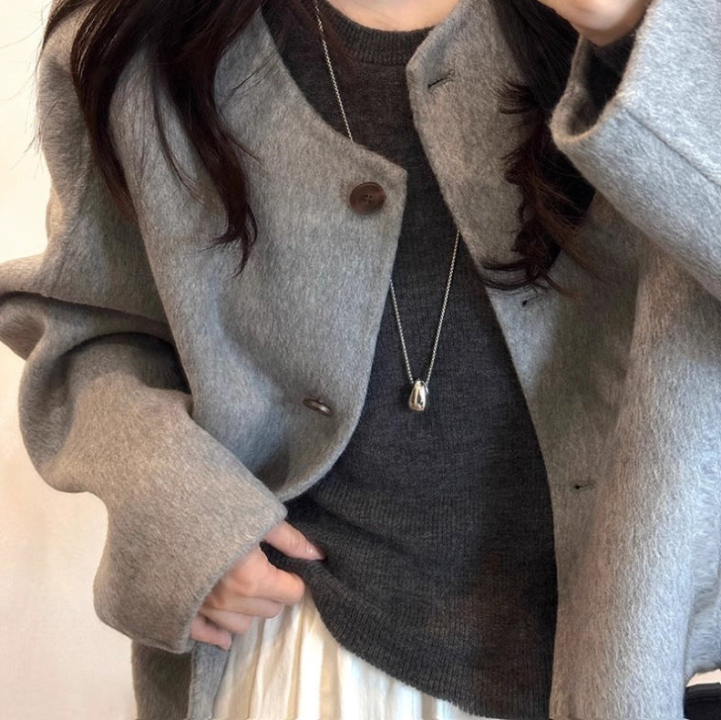 Collier pendentif goutte d'eau minimaliste, accessoires de luxe légers et de haute qualité pour femmes