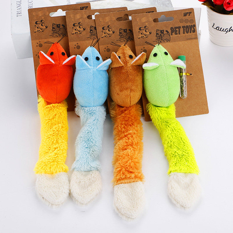 Souris à longue queue pour chat, jouets amusants pour animaux de compagnie, jouets pour chats, jouets d'entraînement pour souris, jouets amusants, produits interactifs pour animaux de compagnie
