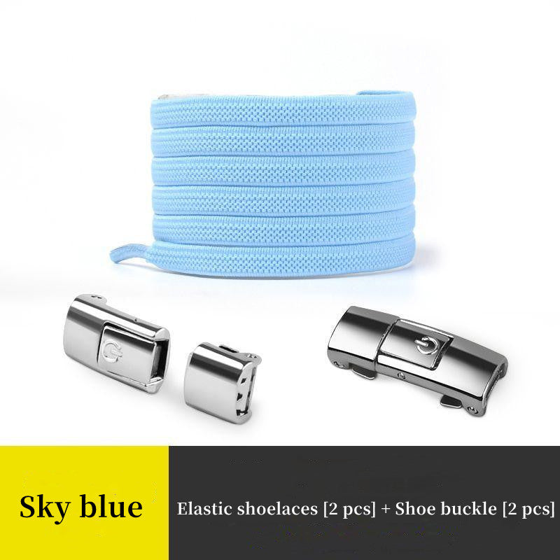 New Lightweight Button Switch Buckle Tie-Free Shoelaces For Adults