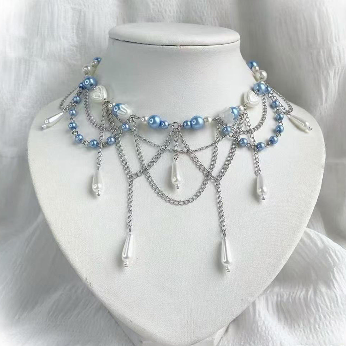 Collier pendentif longue chaîne clavicule pour femme
