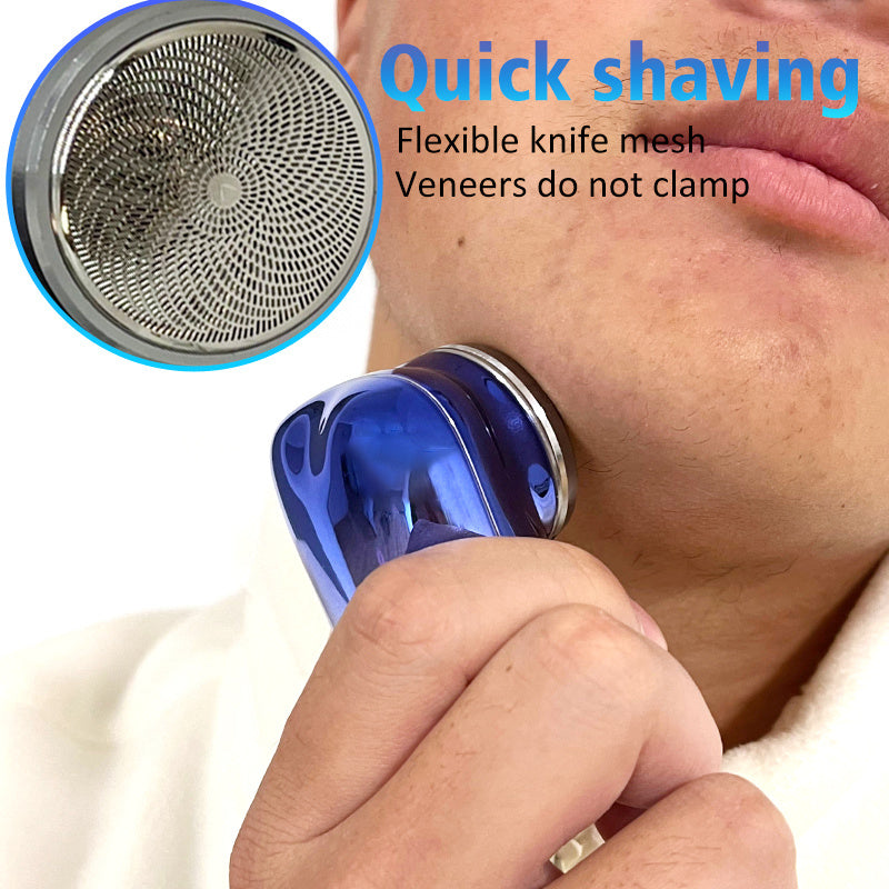 Mini rasoir portable sans fil rechargeable par USB, rasoir électrique pour le visage, humide et sec, indolore, petite taille, pour hommes