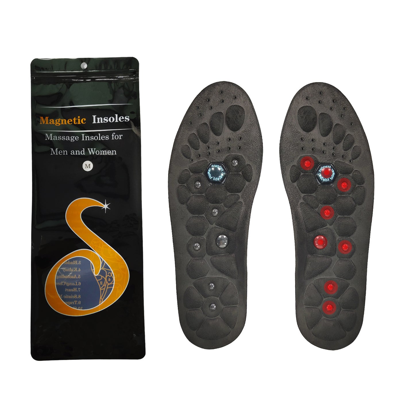 Semelles magnétiques médicales pour thérapie, semelles de sport, semelles orthopédiques, massage des pieds, perte de poids, amincissement, acupression, anti-fatigue, soins de santé